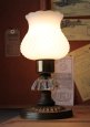 アンティークランプ｜ホブネイルミルクガラスのテーブルライト卓上照明