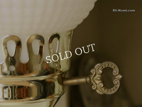 画像7: USAヴィンテージホブネイルミルクガラス製テーブルライト｜照明 (7)