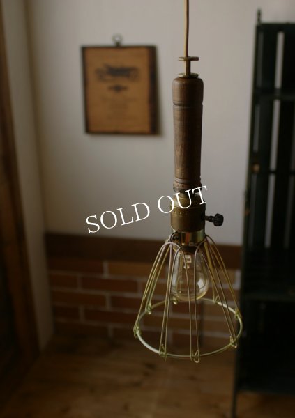 画像6: 工業系ウッドハンドルトラブルライト｜インダストリアル照明USA (6)