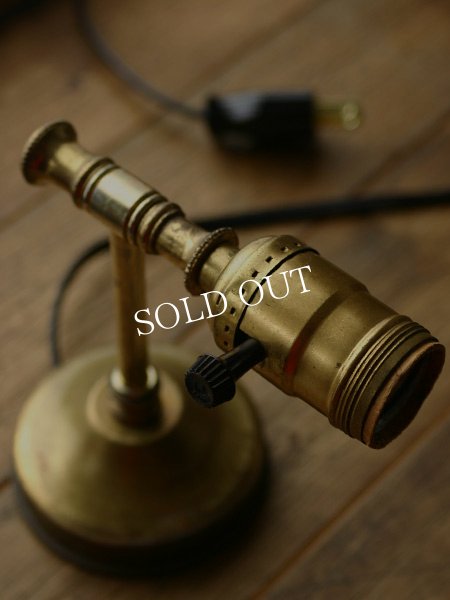 画像3: ヴィンテージ真鍮製ウォールランプ/アンティーク壁掛けライト照明 (3)