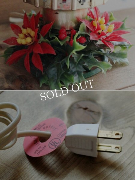 アンティークランプ｜クリスマスハリケーンチムニー卓上照明テーブルライト