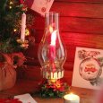 アンティークランプ｜クリスマスハリケーンチムニー卓上照明テーブルライト