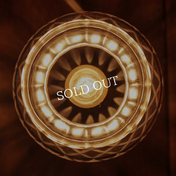 アンティークテーブルライト｜カットガラスゴブレットミニ卓上照明ランプ