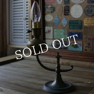 U.S.A.ヴィンテージピューター製BARサインテーブルライト