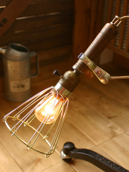1899年 ビンテージ トラブル ランプ ライトアンティーク インダストリアル